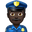 мужчина-полицейский с тёмным тоном кожи