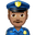 мужчина-полицейский с средним тоном кожи