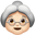 пожилая женщина с белым тоном кожи