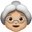 пожилая женщина с средне-белым тоном кожи