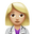 женщина-врач с средне-белым тоном кожи