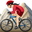 женщина на горном велосипеде с белым тоном кожи