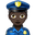 женщина-полицейский с тёмным тоном кожи