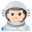 космонавт с белым тоном кожи