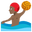 мужчина играет в водное поло с средне-тёмным тоном кожи