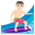 серфингист с белым тоном кожи