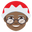 Миссис Санта-Клаус средне-тёмным тоном кожи