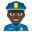 полицейский с тёмным тоном кожи