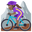 женщина на горном велосипеде с средне-тёмным тоном кожи