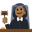 женщина-судья с средне-тёмным тоном кожи