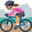 женщина на горном велосипеде с средним тоном кожи