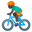 мужчина на велосипеде с тёмным тоном кожи