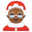 Миссис Санта-Клаус средне-тёмным тоном кожи