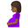беременная женщина с средне-тёмным тоном кожи