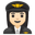 женщина-пилот с белым тоном кожи