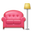 диван и торшер