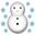 снеговик под снегом