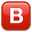 Значок с группой крови B