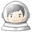 космонавт с белым тоном кожи