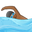 пловец с средне-тёмным тоном кожи