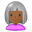 пожилая женщина с средне-тёмным тоном кожи