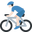 мужчина на велосипеде с белым тоном кожи