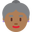 пожилая женщина с средне-тёмным тоном кожи
