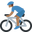 велосипедист с средне-тёмным тоном кожи