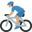 велосипедист с средним тоном кожи