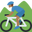 горный велосипедист с средне-тёмным тоном кожи