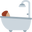 человек в ванне с средним тоном кожи