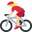велосипедистка с средне-белым тоном кожи