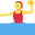 женщина играет в водное поло