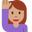 женщина с поднятой рукой с средним тоном кожи
