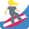серфингистка с средне-белым тоном кожи