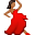 танцовщица с средне-тёмным тоном кожи