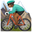мужчина на горном велосипеде с средне-тёмным тоном кожи
