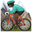 горный велосипедист с тёмным тоном кожи
