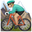горный велосипедист с средне-белым тоном кожи