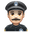 полицейский с белым тоном кожи