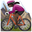женщина на горном велосипеде с тёмным тоном кожи