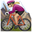 женщина на горном велосипеде с средне-белым тоном кожи