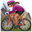 женщина на горном велосипеде с средним тоном кожи