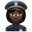 женщина-полицейский с тёмным тоном кожи