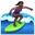 серфингистка с тёмным тоном кожи